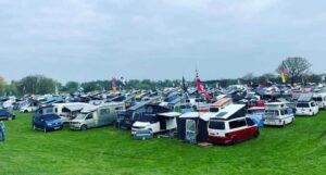 a mix of campervans